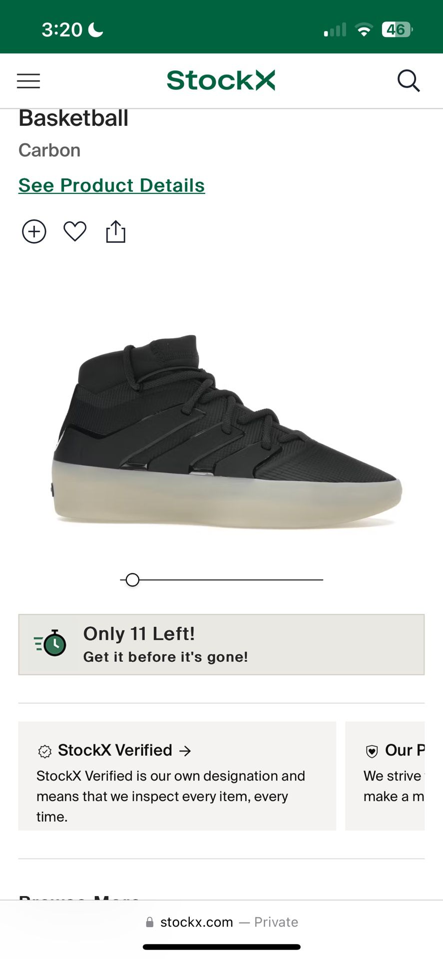 Adidas Fear of God Basketball Shoes (UW CFP Gift)