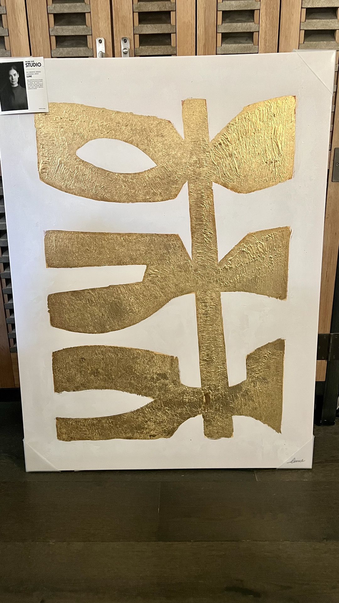 Two Gold Foil Wall Art