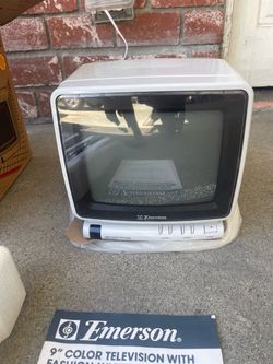 Emerson 9” CRT TELEVISION Coaxial input only