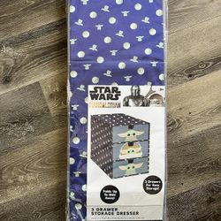 New Baby Yoda 3 Drawer Storage (14.2" x 11.8" × 24.4") 