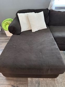 Used sectional brown couch