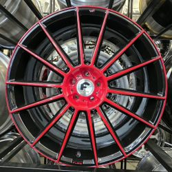 22" FORGIATO FLOW 002 RED/BLACK!!
