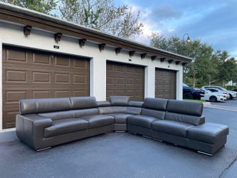 🛋️ Sectional Couch/Sofa - Nicoletticalia - Leather - Delivery Available 🚛