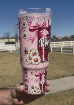 Dr Pepper 40oz Snow Globe Tumbler