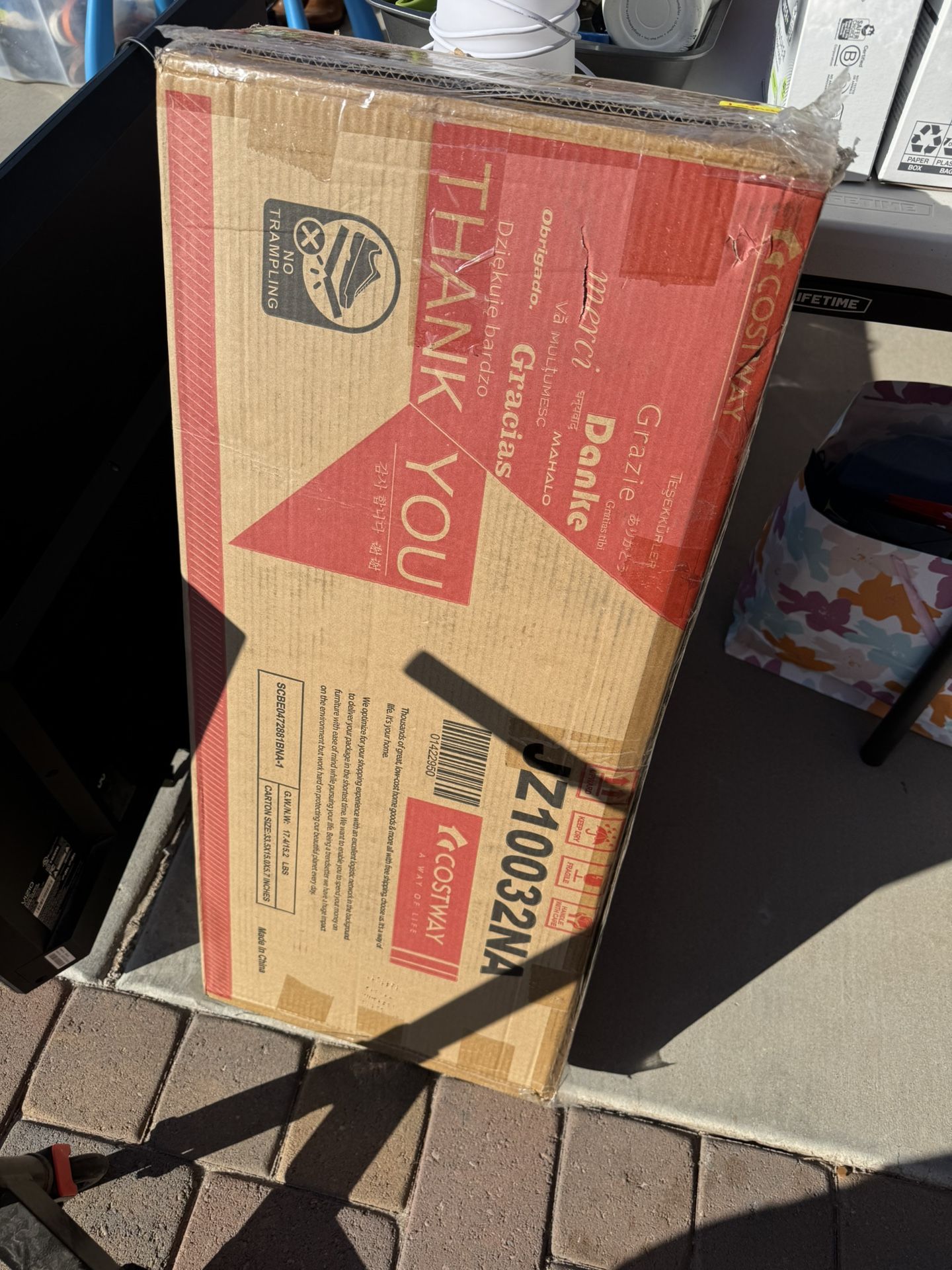 Cost way Laundry basket side Table 