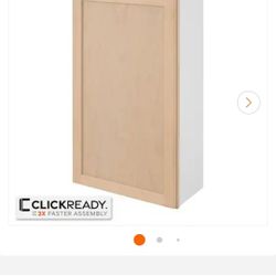 ✨️ Hampton Bay 24 in. W x 12 in. D x 42 in. H Ready to Assemble Wall Kitchen Cabinet in Unfinished with CLICKREADY Technology W2442  ‼️4 ava
