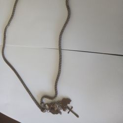 Long Statement Necklace With Pendants