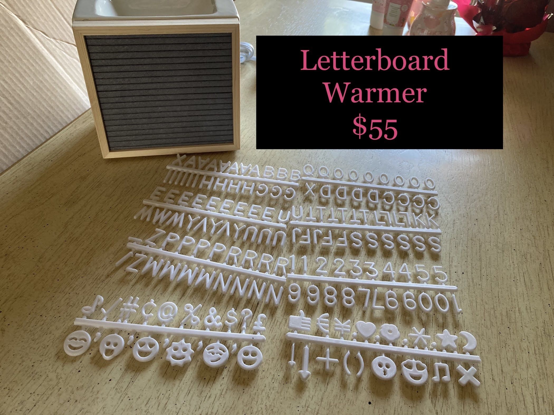 Letterboard Scentsy Warmer