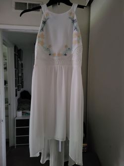 Cream white dress size small $20