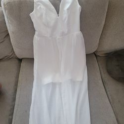 Womens Cute White Dress Size Medium