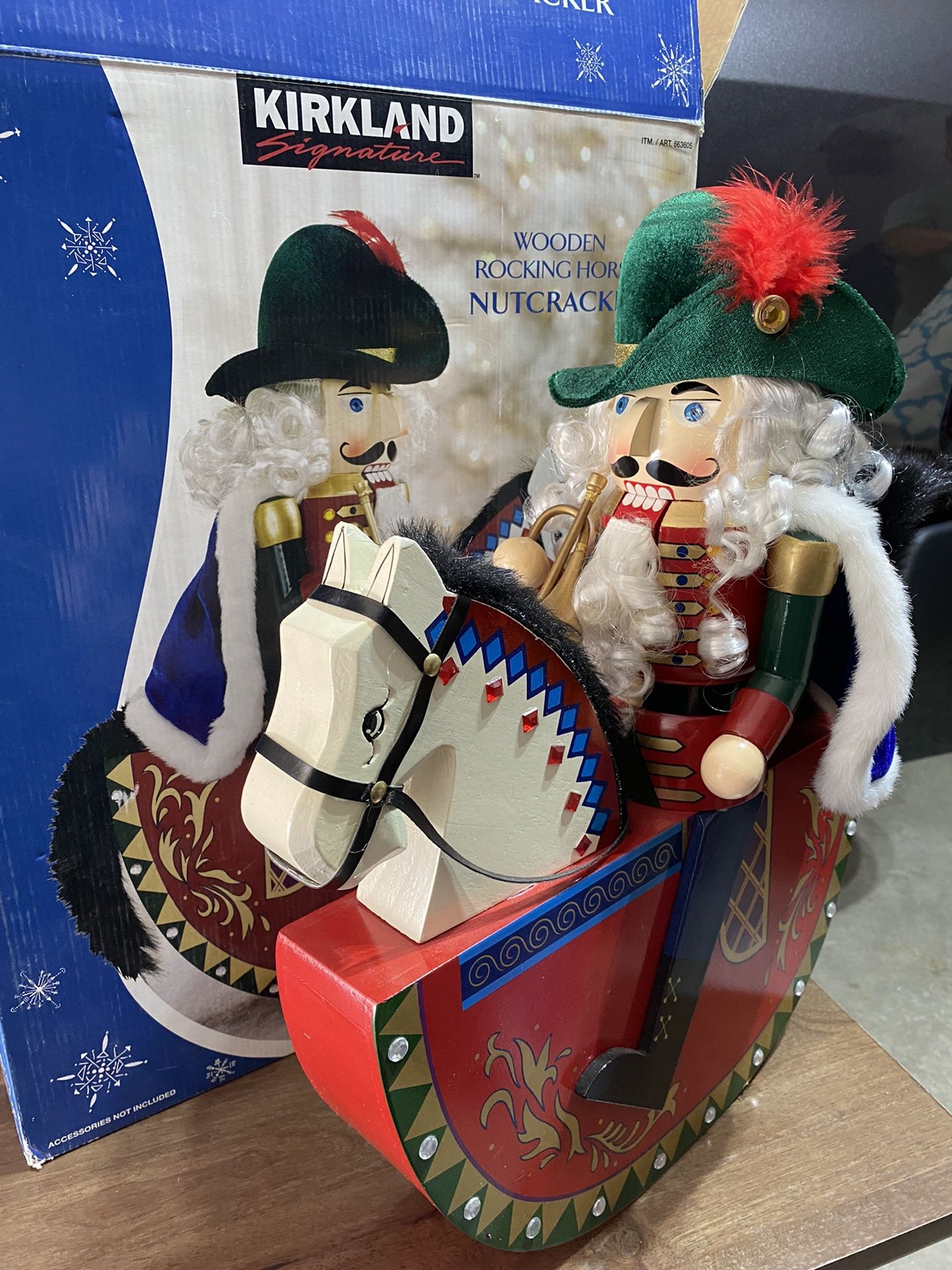 Kirkland Wooden Rocking Horse Nutcracker