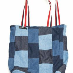 Ted Baker Style Denim Tote Bag Purse Shoulder Bag