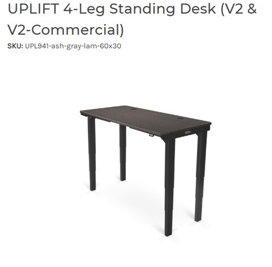 UPLIFT 4-Leg Standing Desk (V2 & V2-Commercial) - 80x30