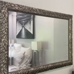 Vintage silver mirror