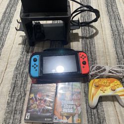 Nintendo Switch + Controller + 2 Games