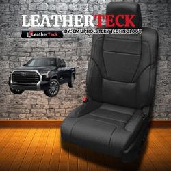 2022-2025 Toyota Tundra TRD PRO SR5 Katzkin Leather Upholstery kit Black Wrap perf combo perf wings black stitching - $1,595