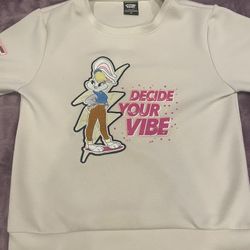 Tan Cream Colored Looney Tunes Sweatshirt