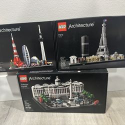 Lego Architecture Sets - Trafalgar Square ($70) Tokyo ($70) Paris ($30)