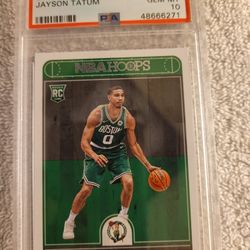 2017  PANINI HOOPS #253 JAYSON TATUM PSA 10. Selling  for  #140.00 or best offer.