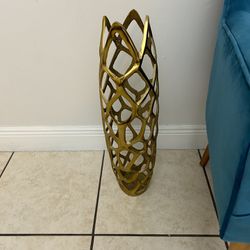 Gold Iron Vase Decor