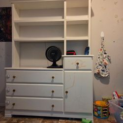 White Dresser Bookshelf