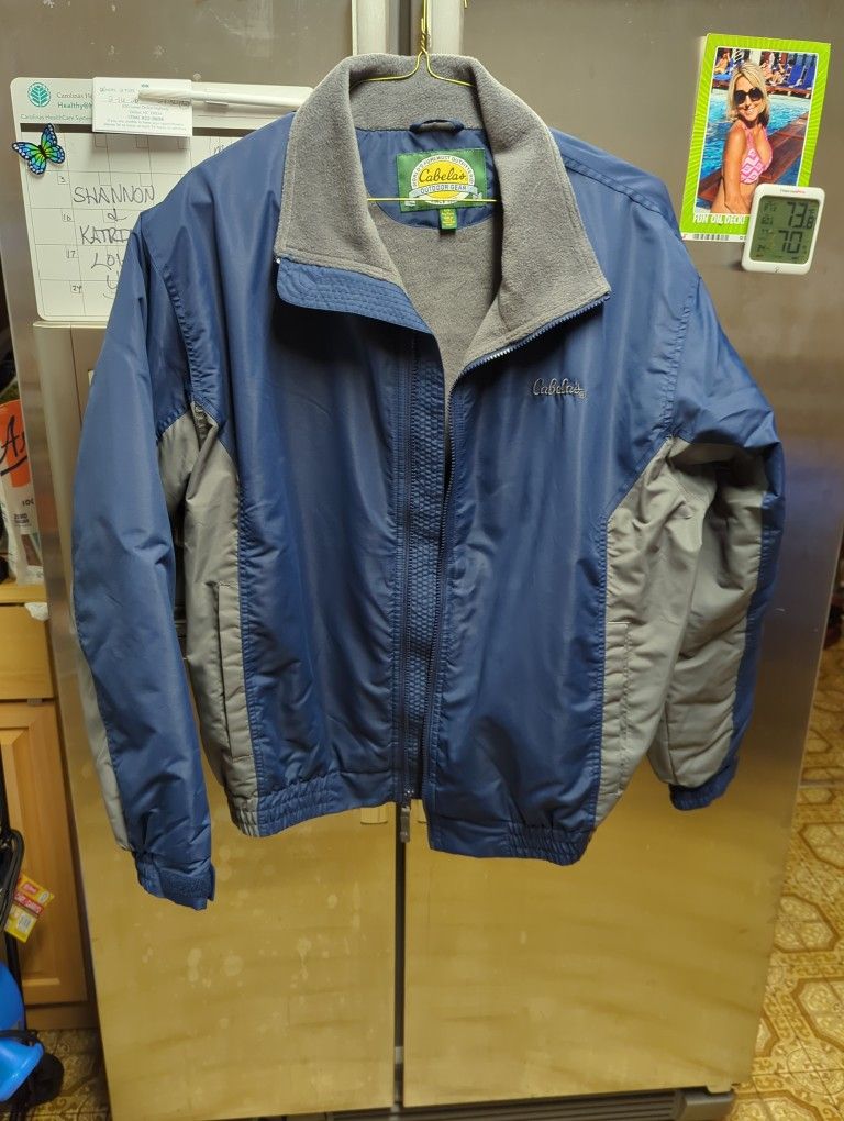 Cabela's outdoor gear fleece lined men's jacket