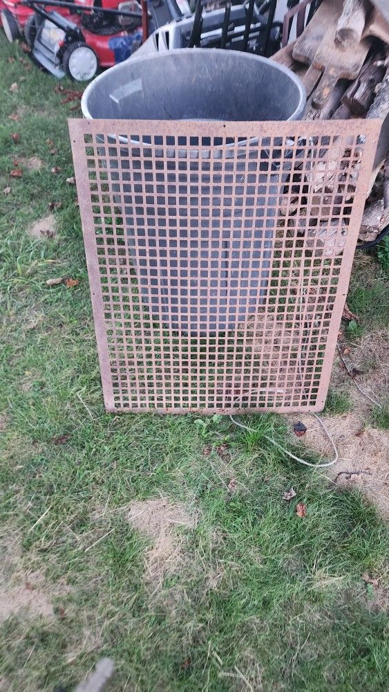 One inch steel grating for securing a window