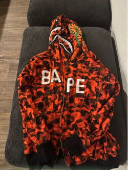 BAPE x XO Camo Shark Full Zip Hoodie XL