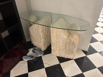 Tessellated Stone Table Base (Magnussen*)