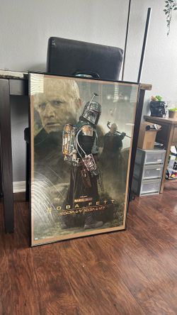 Framed Star Wars Boba Fett Wall Art – The Mandalorian