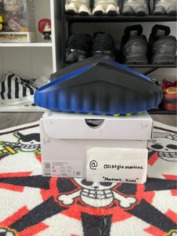 Nike Mind 001 Flyknit Slide "Hyper Royal Black"