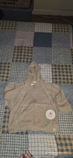 NWT Burts Bees Organic Cotton Neutral Zip-Up Hoodie 6T