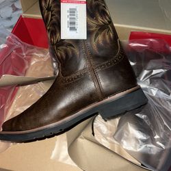 New Men's Justin Steel Toe Work Boots Size 10.5 EE 