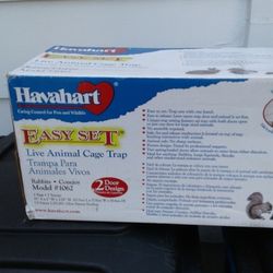 Havahart Easy Set Live Animal Cage Trap..New In Box Never Used.