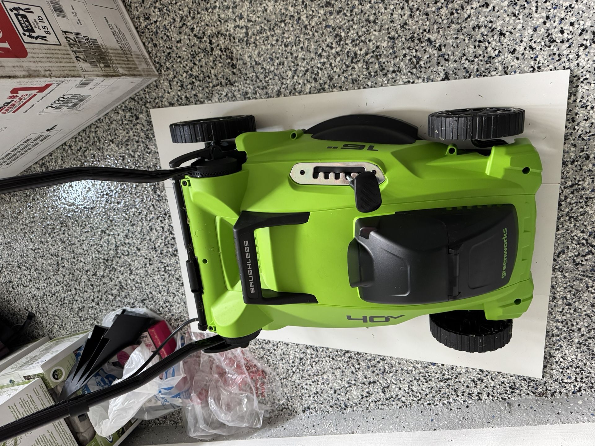 Greenworks 40V 16” Lawn Mower with 2.0 Ah Battery & Charger