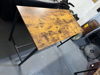 Industrial Wood and Metal Desk
