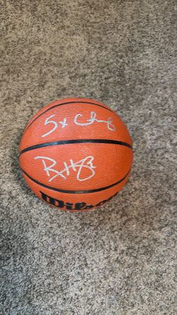 Ron Harper Signed Basketball “5x Champ” Inscription
