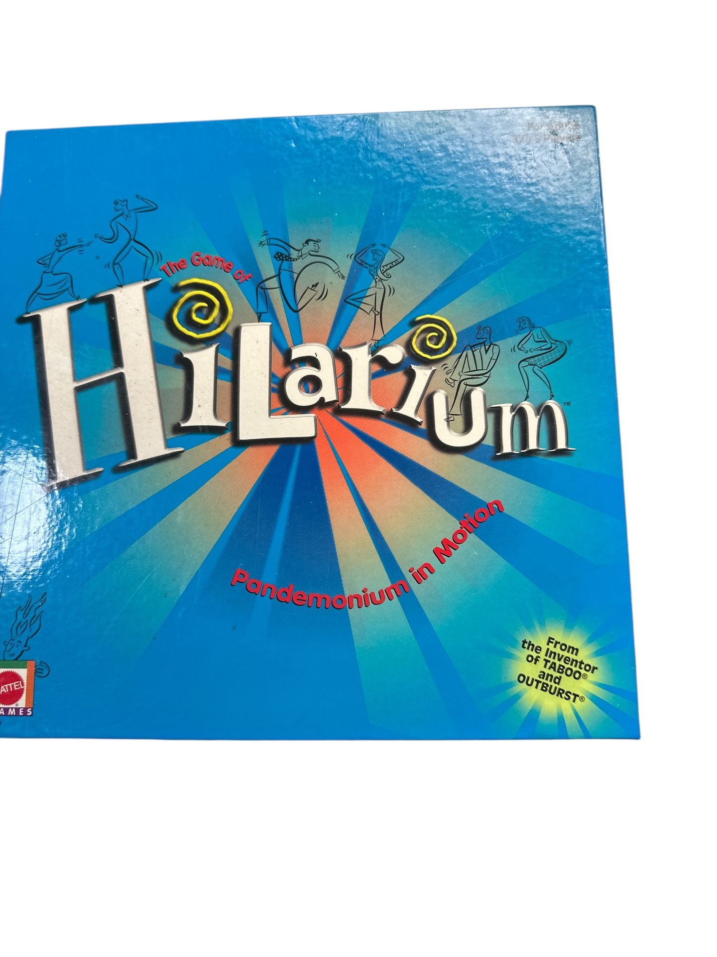 Board game Hilarium is a party game where players draw cards with all kinds of wild actions on them. T-250