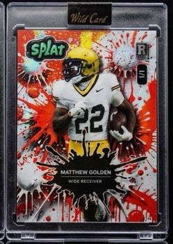 Matthew Golden Wild Card Splat Rookie 1/1 Trading Card