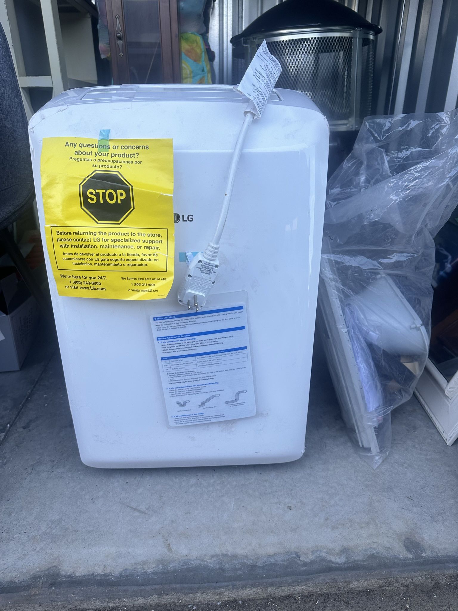 LG Portable Air Conditioner - NEW! Never used!