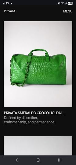 PRIVATA CELESTE CROCO HOLDALL