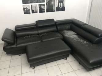 Black sofa