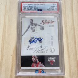 2012 Panini Signatures Jimmy Butler Auto RC /49 PSA 9–WARRIORS BASKETBALL CARD