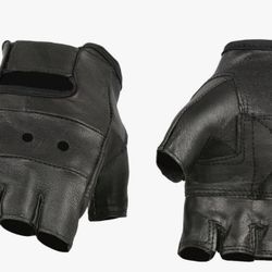 Leather Fingerless Gloves