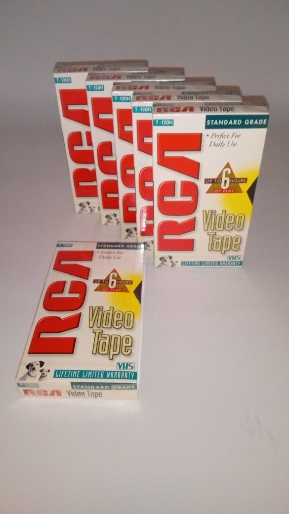 6 New VHS Tapes