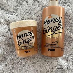 Pink Honey Ginger Extract Body Care Set