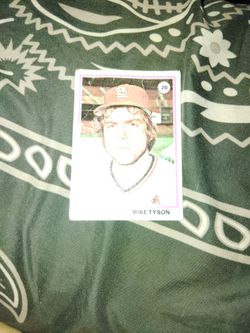 Cardinals Mike Tyson Baseball Card 2b