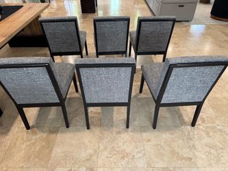 Free Solid wood 6 dining chairs