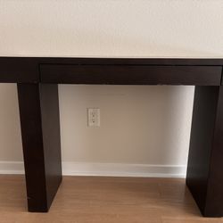 West Elm Dark Wood Entryway Console