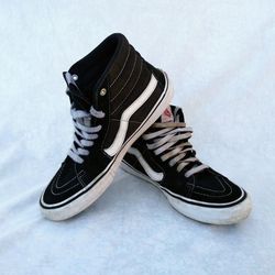 Vans Off The Wall ~ Size: Mens 9 - SK8-Hi Top Shoe 721454 Black • Shoes, Skateboard Shoe's, Skater Athletic Gear, Foot Wear & Accessories


